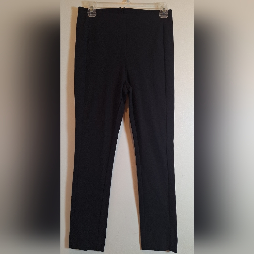 Rag & Bone New York Ankle Pants Size 4 Black Skinny Back Zip Stretch